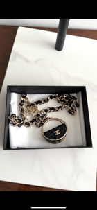 Chanel 23C Hula Hoop Bag Compact Charm Necklace / Belt