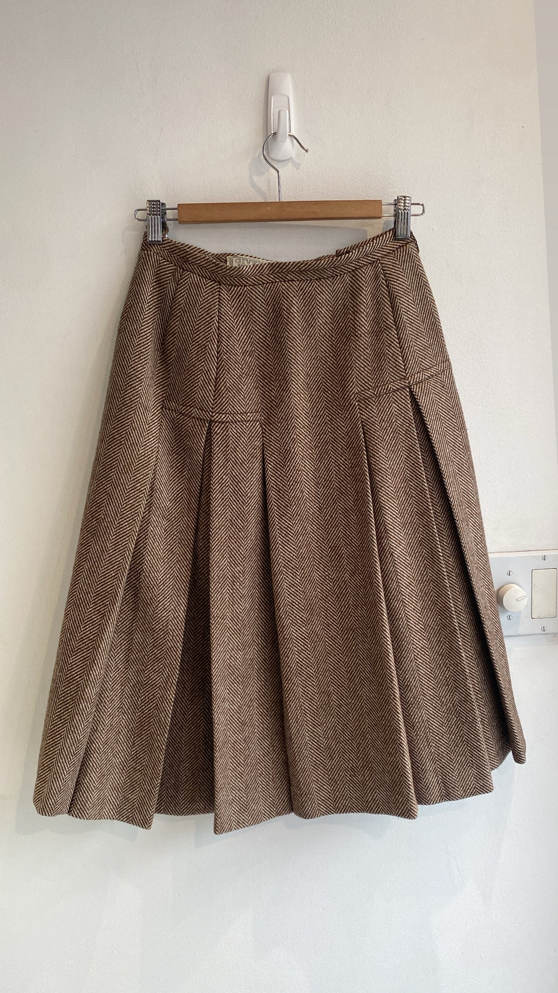 Givenchy Vintage Herringbone Skirt