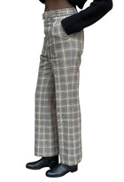 Gucci Beige & Grey Check Trousers - 38 / US 4