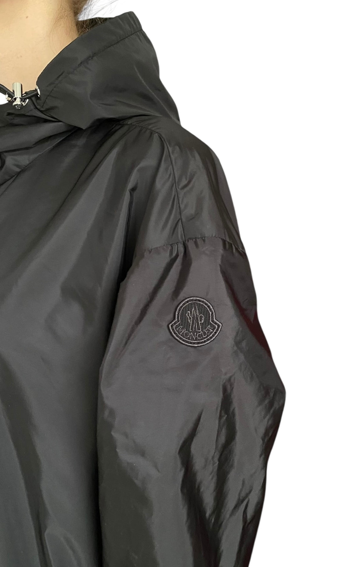 Moncler Black "Wete" Nylon Hooded Rain Jacket - 3 / L / US 8