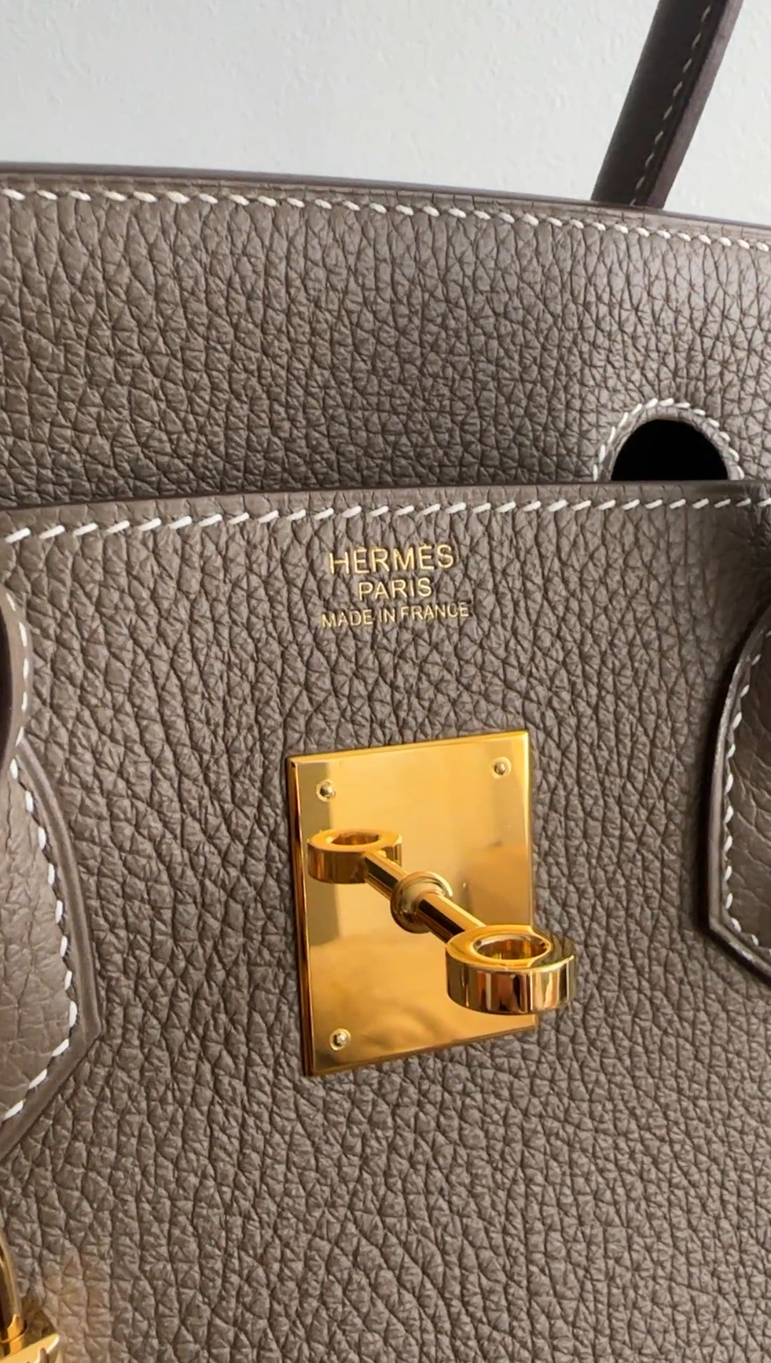 Hermes Birkin 30 Etoupe Taurillon Clemence GHW 2021