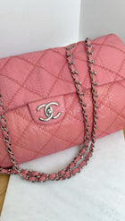 Chanel Pink Python Large Ultimate Stitch Flap Bag