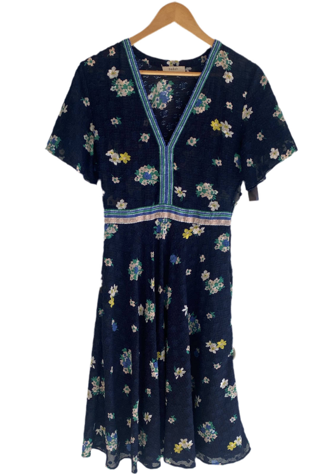 Ba&sh Blue Floral Print Dress - 1 (6)