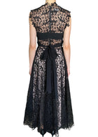 Giambattista Valli Black & Pink Lace Overlay Sleeveless Gown - IT 42 / US 6