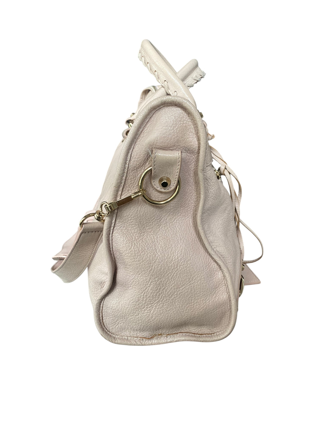 Balenciaga Beige Edge Motocross City Bag