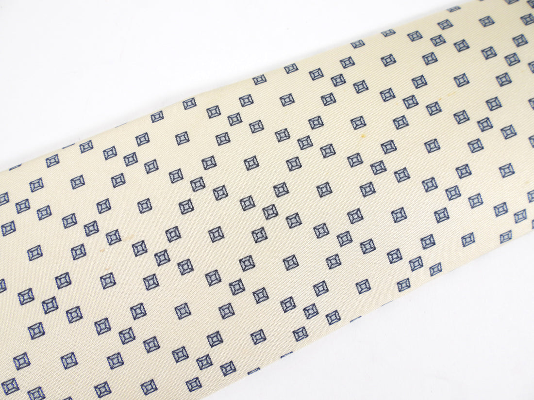 Hermes Vintage Silk Twill Pattern Tie