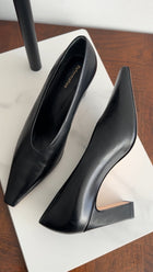 Reformation Black Leather Nolita Pump - 7