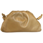 Bottega Gold Leather The Mini Pouch Clutch Bag