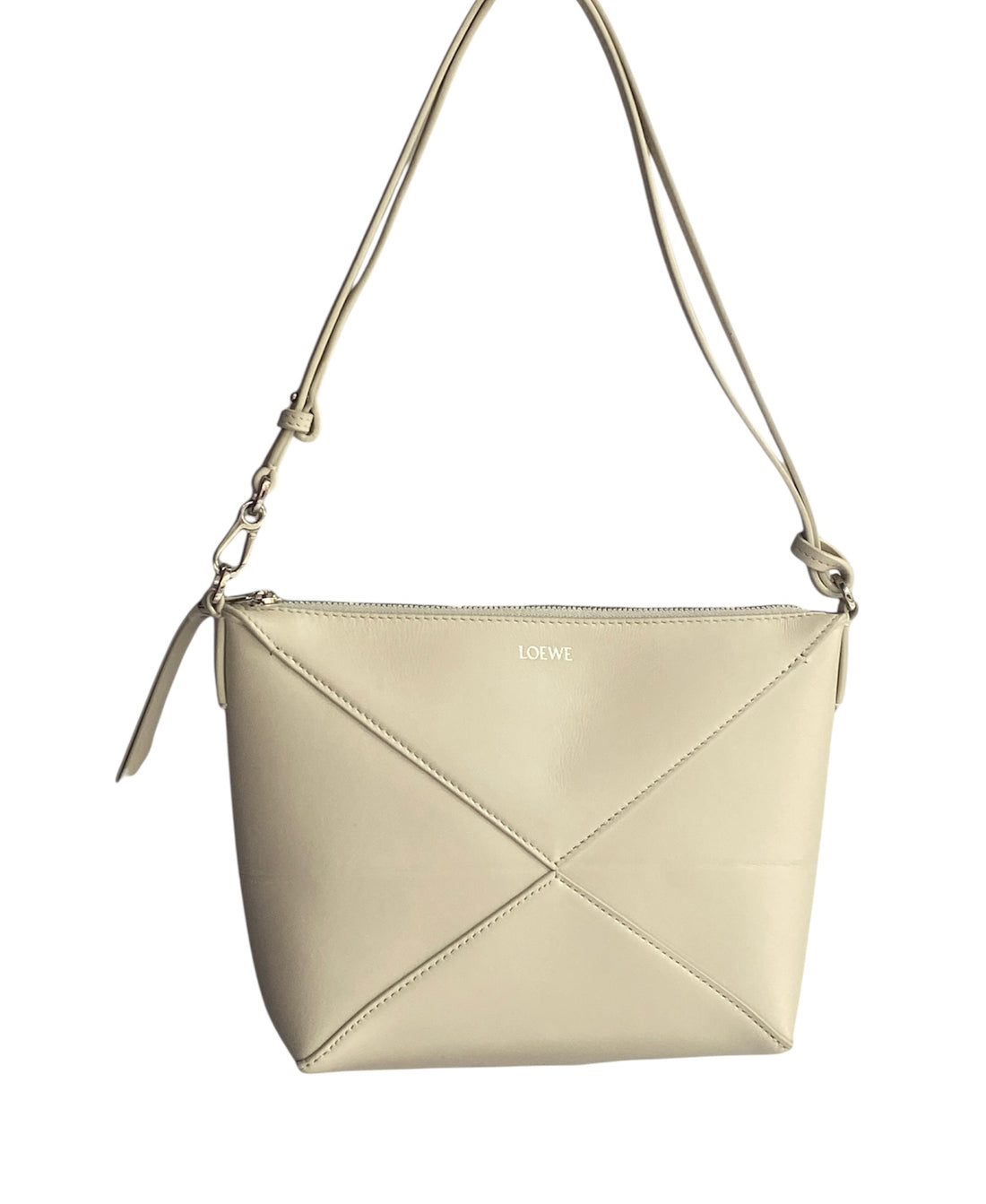 Loewe Ivory Puzzle Fold Shoulder Bag