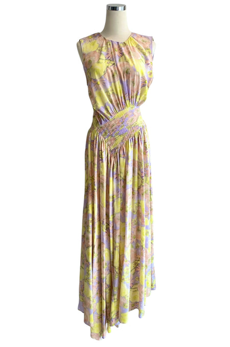 Prada Pastel Floral Silk Dress - 38