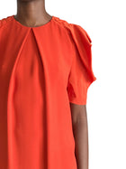 Chloe Orange Ruffle Shift Mini Dress - FR 38