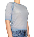 Ermanno Scervino Blue Knit Tee - M