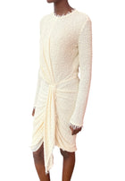 Isabel Marant Ecru Boucle Longlseeve Dress -  40 / US 8