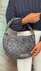 Louis Vuitton Grey Monogram Quilted Lambskin Olympe Numbus Hobo Bag PM