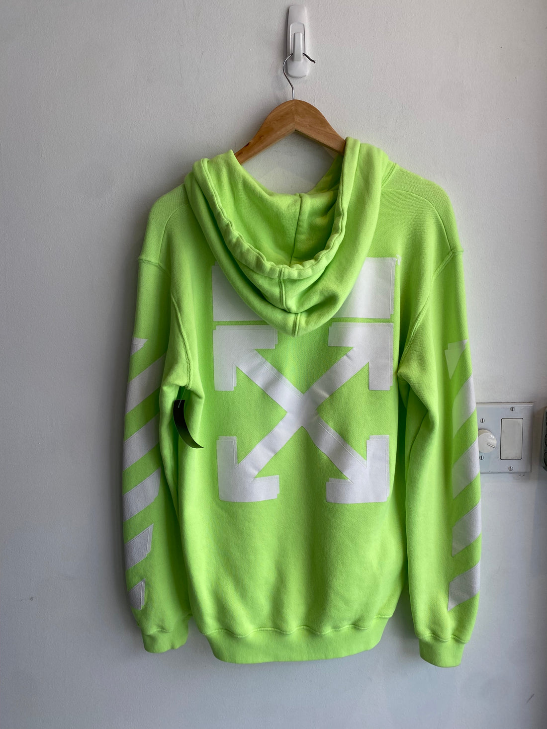Off-White Neon Logo Hoodie - S