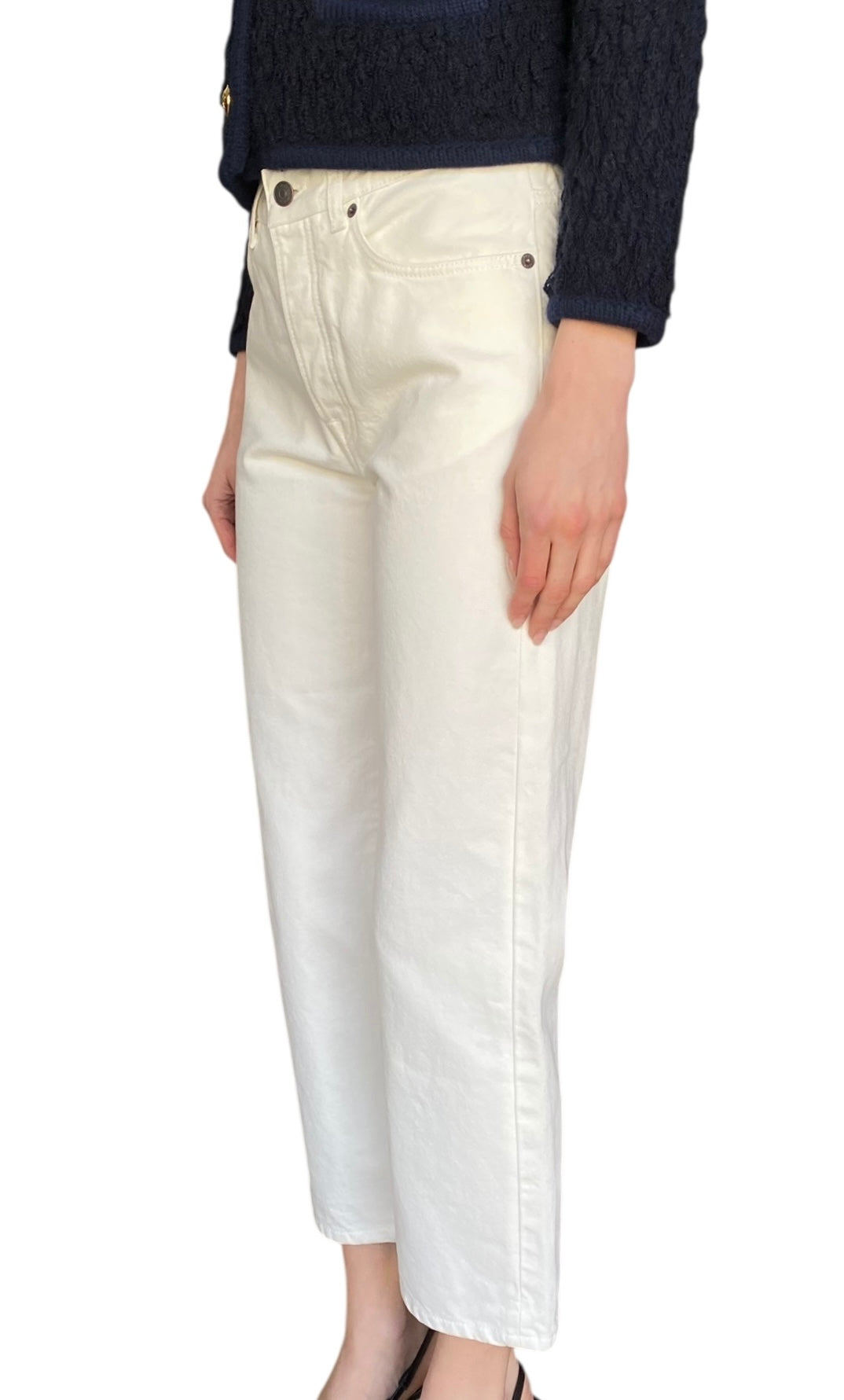 The Row White Relax Cut Denim - US 4