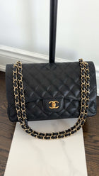 Chanel Black Caviar Jumbo Classic Double Flap Bag GHW
