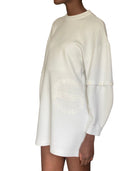 Louis Vuitton Ivory Logo Sweater Mini Dress - L / US 8-10