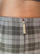 Balenciaga Grey Check Wool Blend Skirt - 38 / US 2