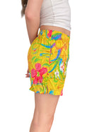 Balenciaga Satin Floral Print Shorts