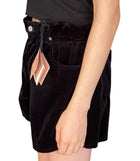 Miu Miu Black Velvet Puff Shorts - 42 / US 6