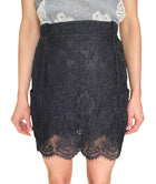 Ermanno Scervino Black Lace Embroidered Mini Skirt - IT 44 / US 8