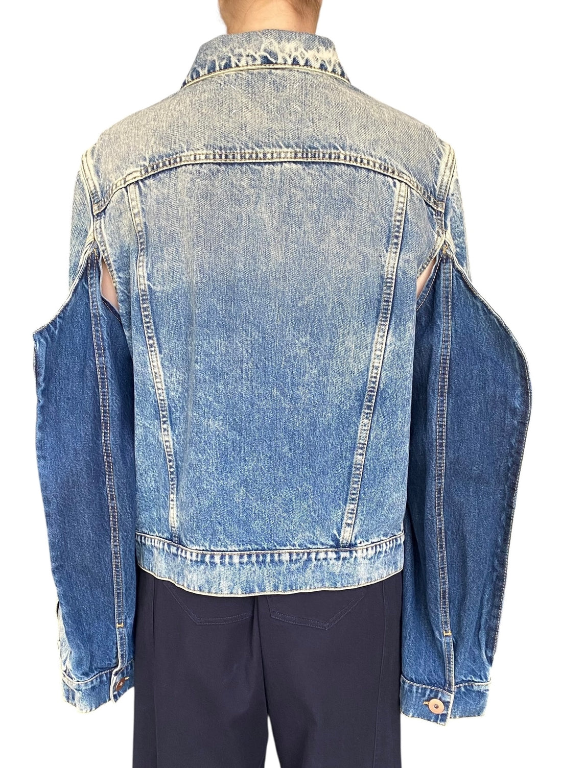 Maison Martin Margiela Blue Denim Oversized Reconstructed Jacket - 42 / US 6-8