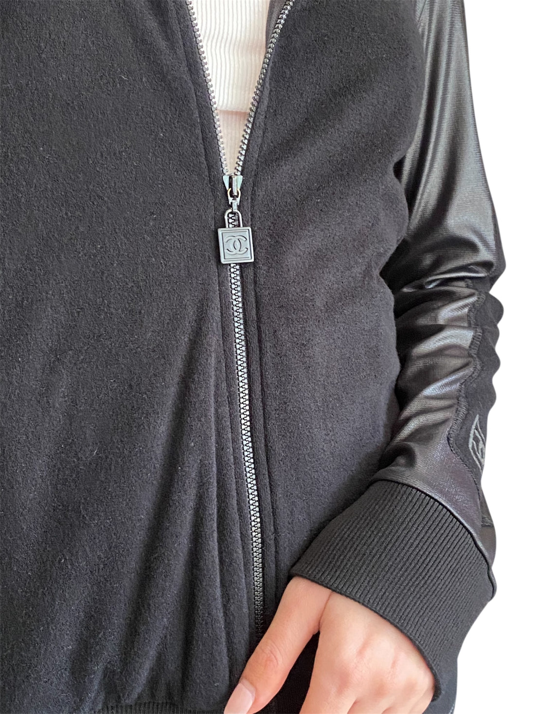 Chanel 07A Black Terry Tracksuit - 42