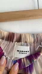 Isabel Marant Etoile Silk Tie Dye Ruffle Skirt