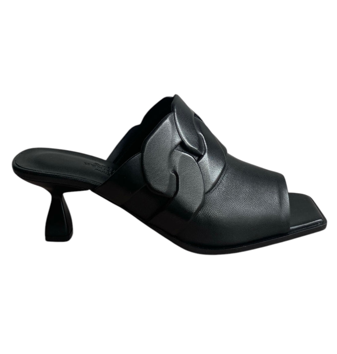 Hermes Black Hanna Mules - 37