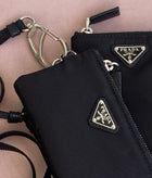 Prada Black Nylon Lanyard Pouch