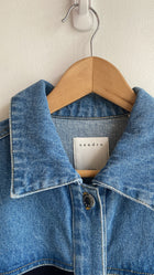 Sandro Denim Combo Jacket