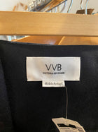 Victoria Beckham Navy Sash Tie Wide Leg Trousers - US 4