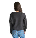 Proenza Schouler Grey Knit Ribbed Cardigan - S
