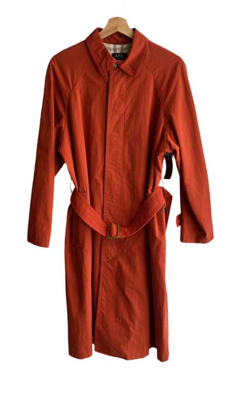 APC Orange Trench Coat - 36