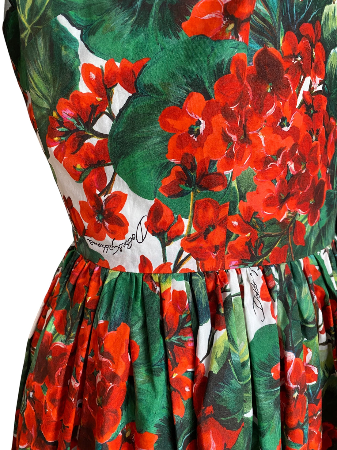 Dolce & Gabbana Red Portofino Floral Printed Mini Cocktail Dress - 44 / US 8
