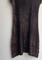 Issey Miyake Bronze Mettalic Sleeveless Dress