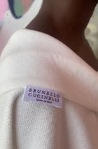 Brunello Cucinelli White Monili Embellished Zip Sweatshirt - M