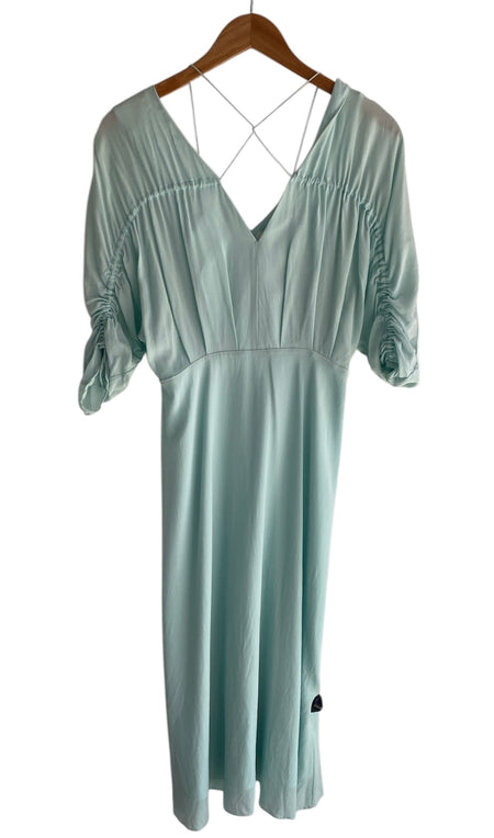 Victoria Beckham Blue Rouched Dress - 36