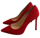 Jimmy Choo Red Suede Pump