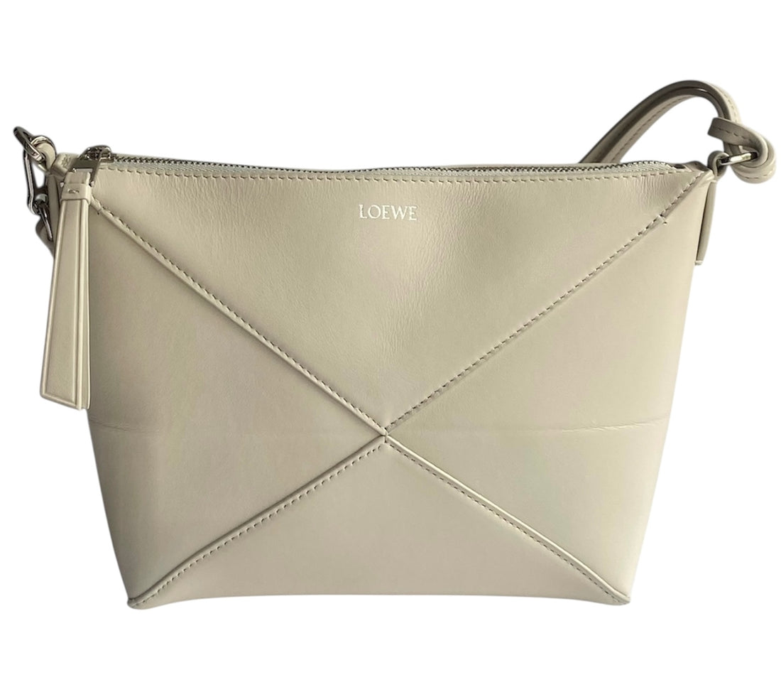 Loewe Ivory Puzzle Fold Shoulder Bag