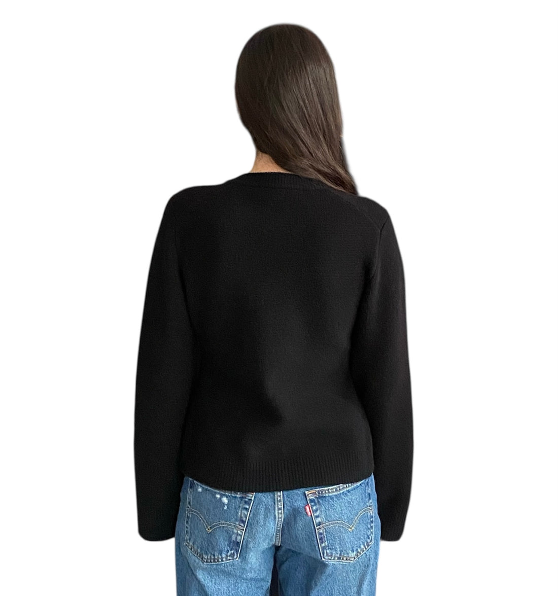 Jenni Kayne Black Cashmere Cardigan - S