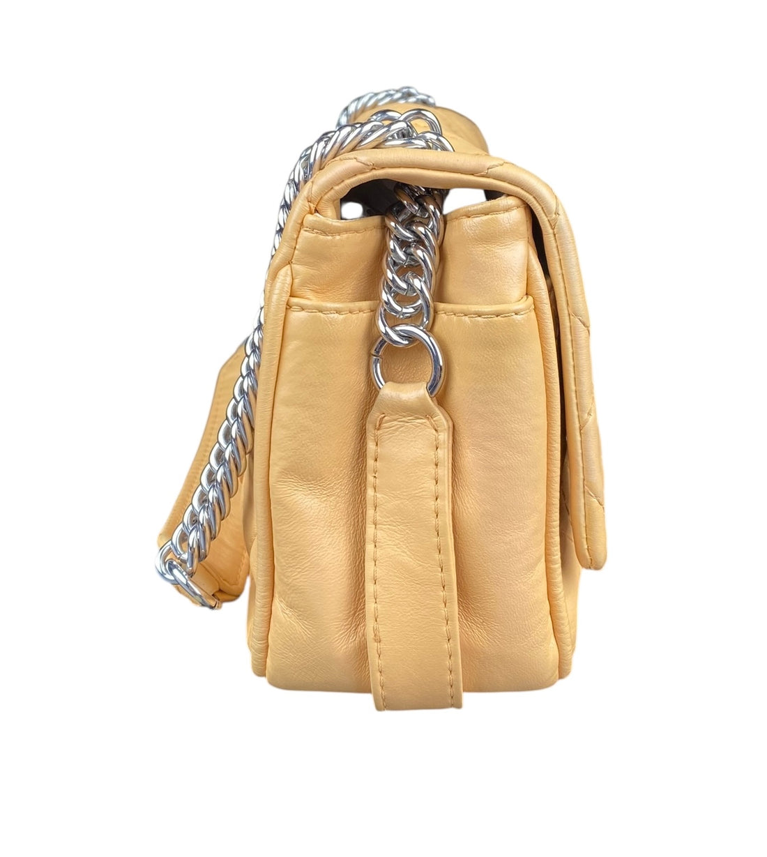 Chanel Beige Lambskin Icons Secret Label Shoulder Bag