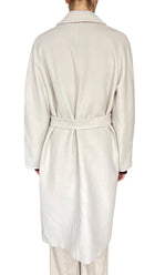 Max Mara Ivory Wool & Cashmere Madame Coat - US 4
