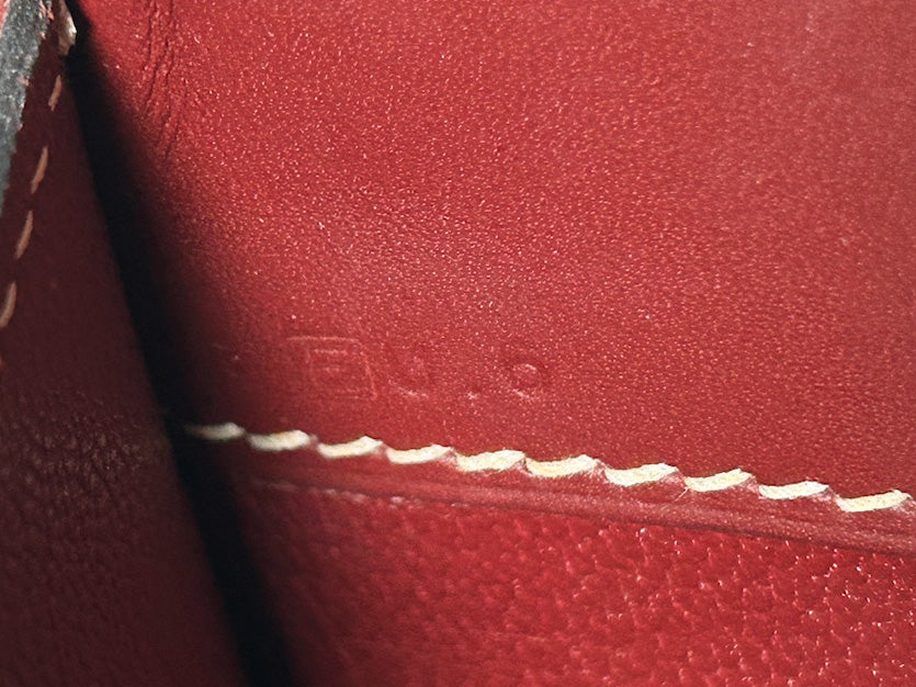 Hermès Vintage 2001 Rouge H Box Calf Leather Dalvy Top Handle Bag