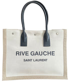 Saint Laurent Beige Canvas Rive Gauche Tote