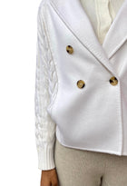 Max Mara White Micio Double Breasted Jacket - S