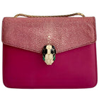 Bvlgari Pink Stingray Small Serpenti Crossbody Flap Bag