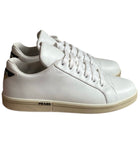 Prada White Logo Leather Sneakers
