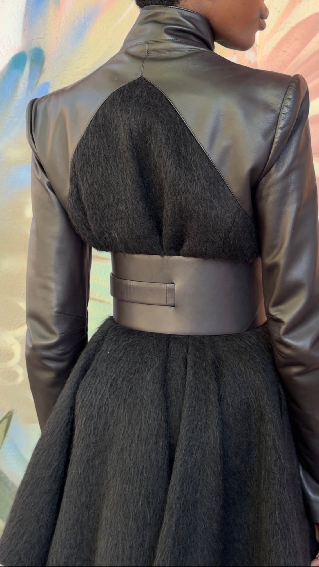 Haider Ackermann Black Leather Double Wrap Waist Belt - XS